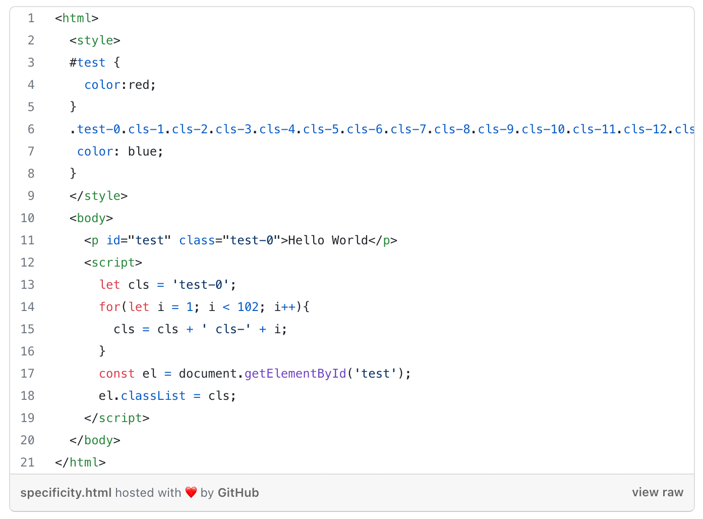 Stacking context example
