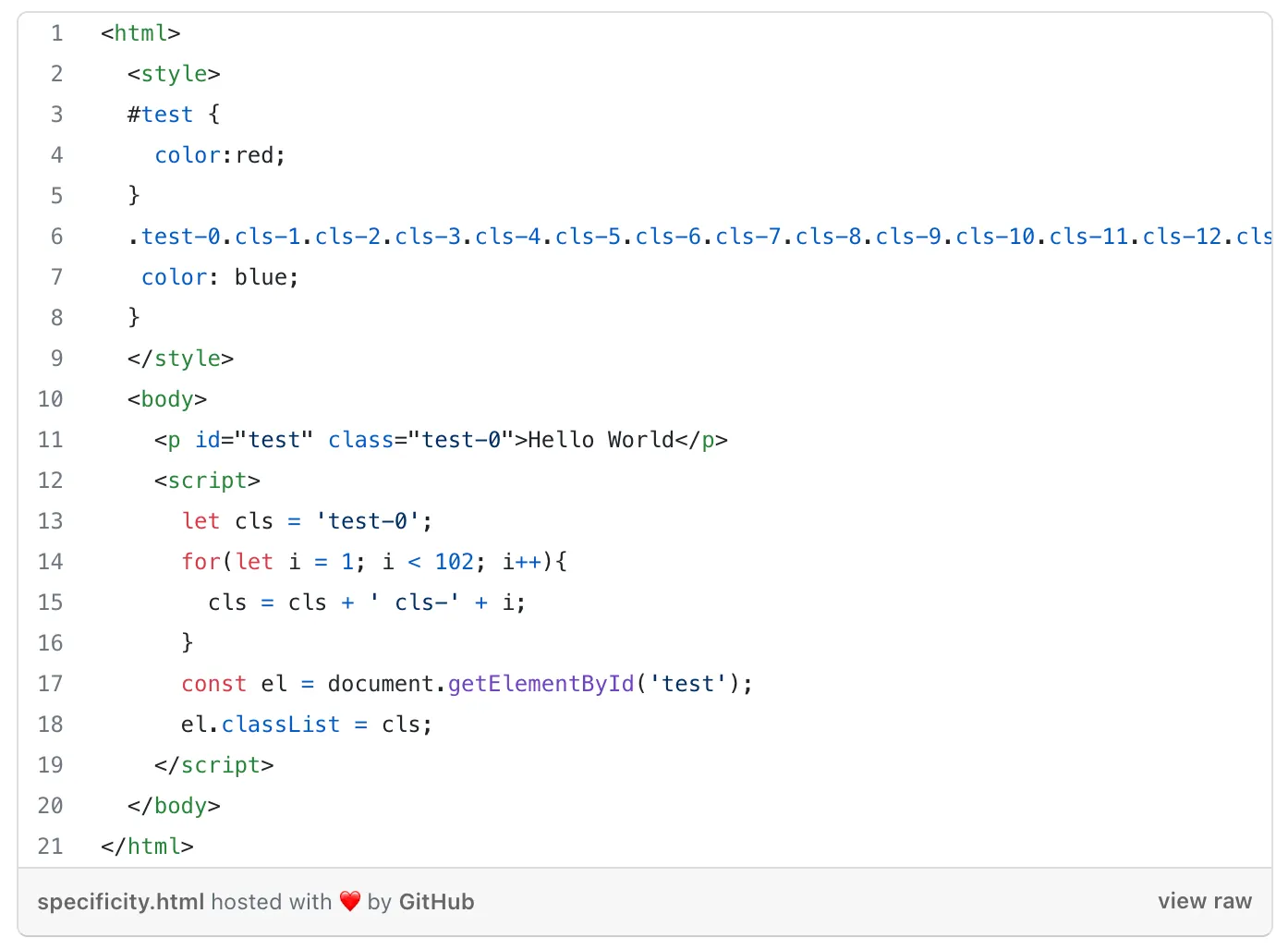 Stacking context example