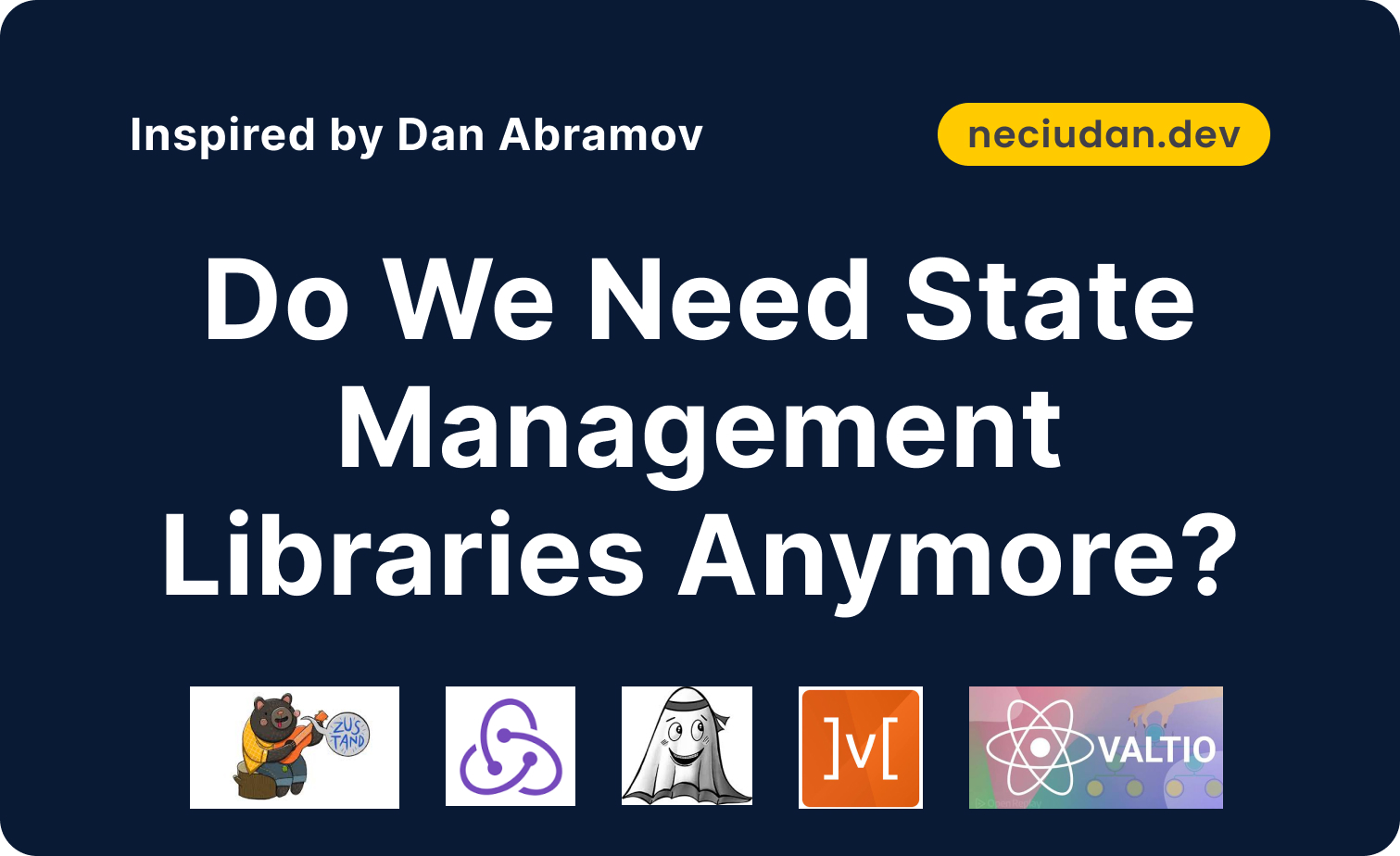 Do we need state management libraries anymore?