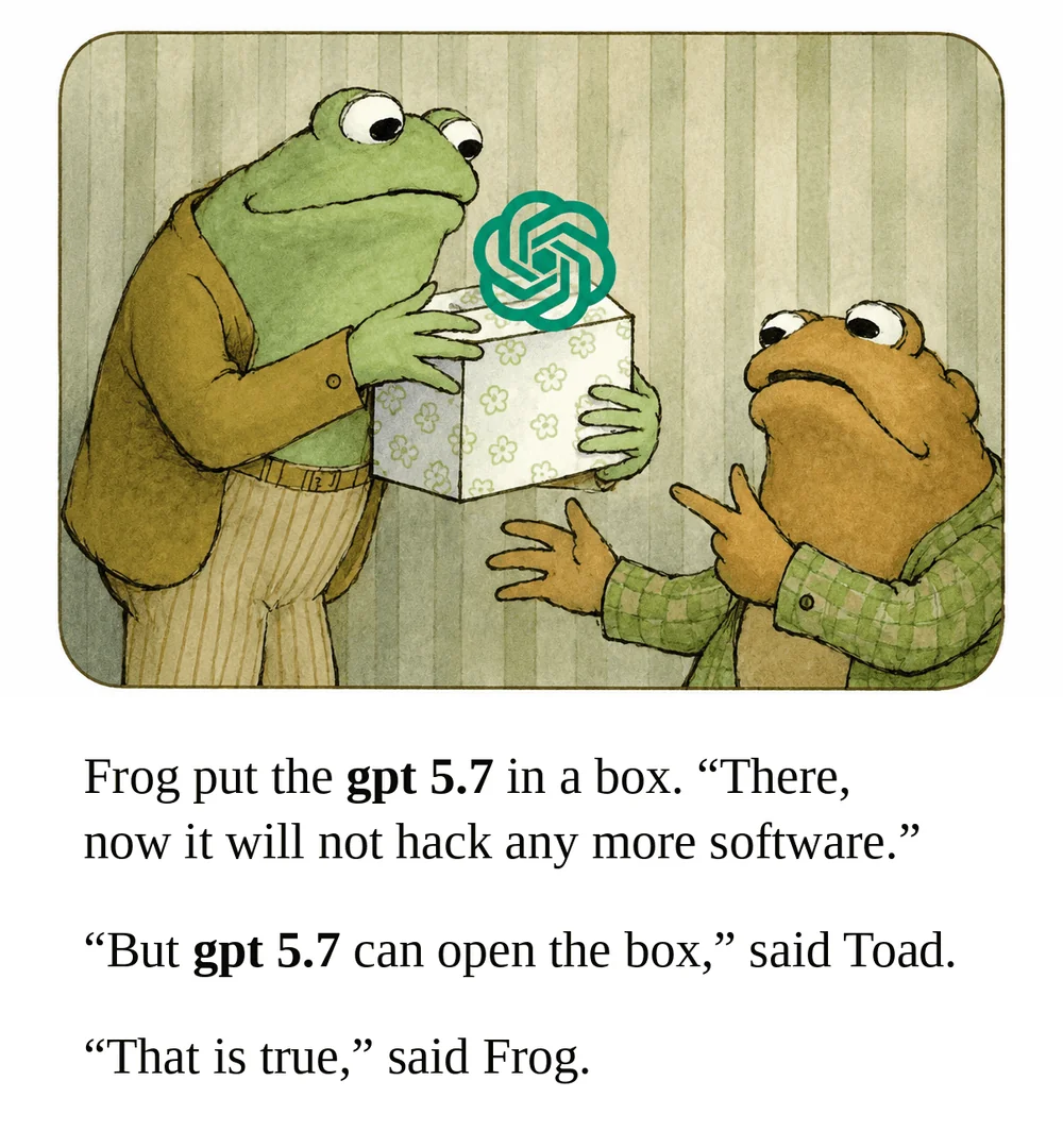 Frog put the gpt 5.7 in a box. 