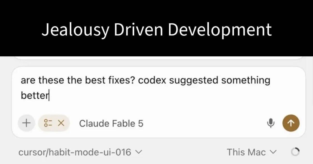 Jealousy Driven Development: