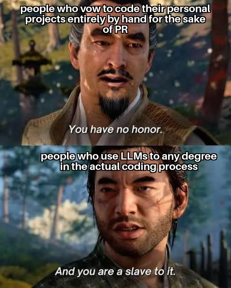 Ghost of Tsushima meme. Top: 